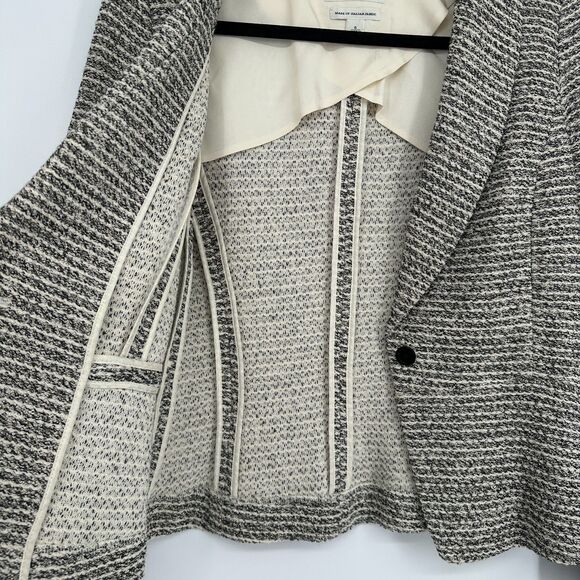 Banana Republic Womens Tweed Boucle Blazer Jacket Size 6 Old Money Office Dressy - Picture 7 of 9